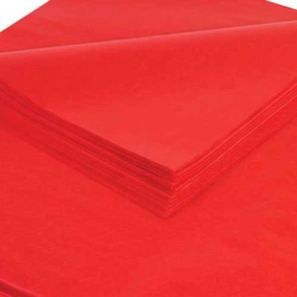 Box Packaging Global Industrial„¢ Gift Grade Tissue Paper, 20"W x 30"L, Mandarin Red, 480 Sheets T2030V